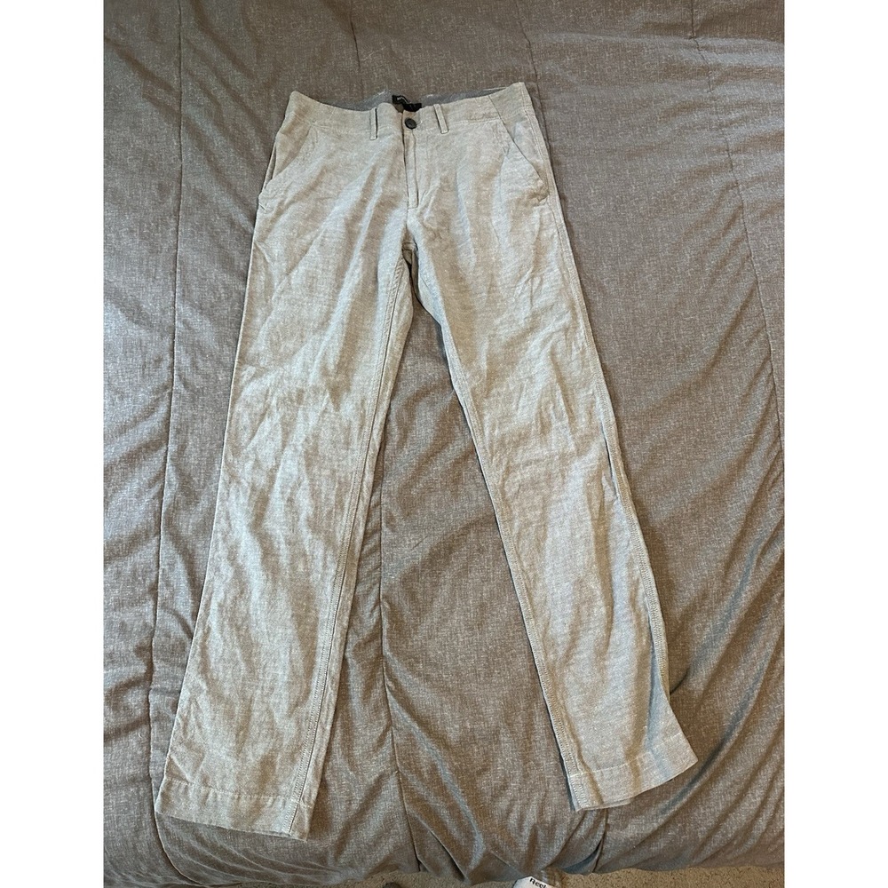 Banana Republic Linen Cotton Mens Pants 29x32 Beige Chino Preppy Quiet Luxury